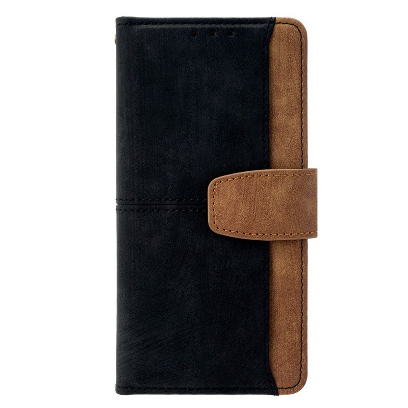 Suojakuori Motorola Edge 70 Mokkanahka-efekti Kaksivärinen (RFID-sulku)