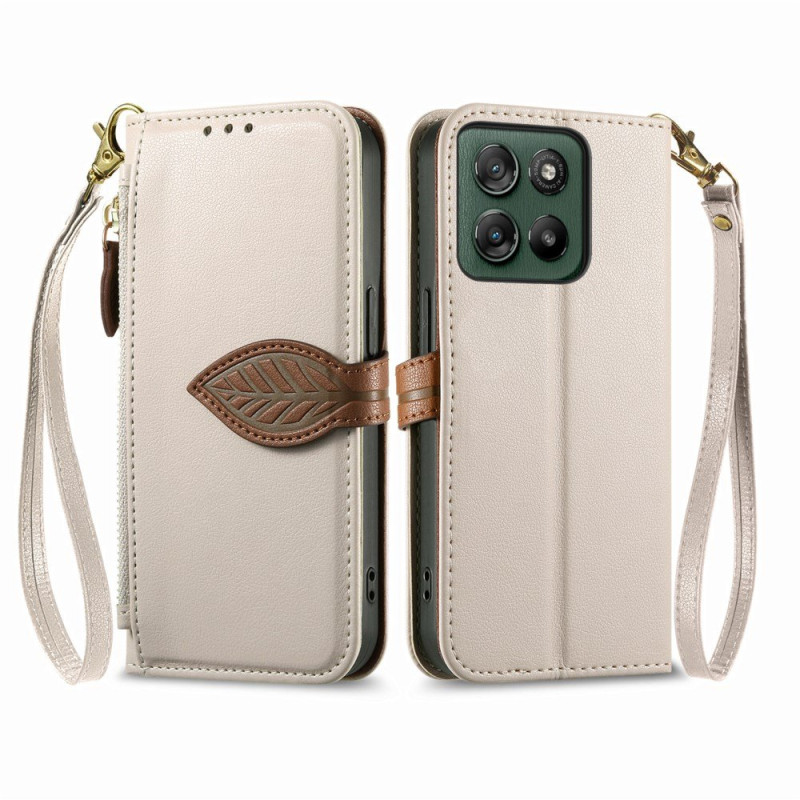 Kansi Motorola Edge 70 Fusion lompakko lehti muotoilu
