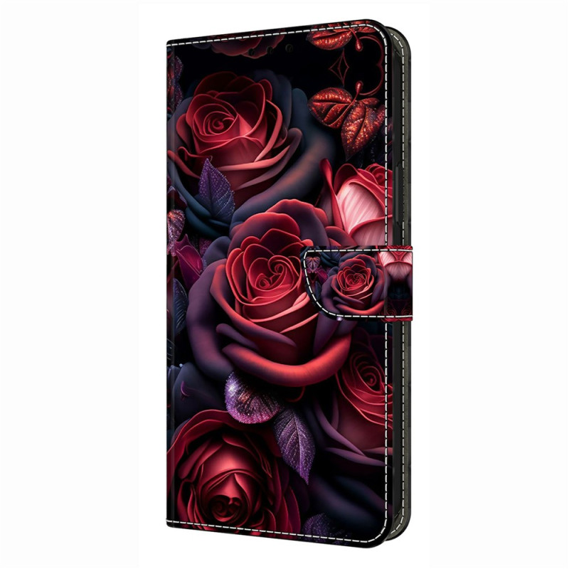 Suojakuori Motorola Edge 70 Fusion Musta ruusut
