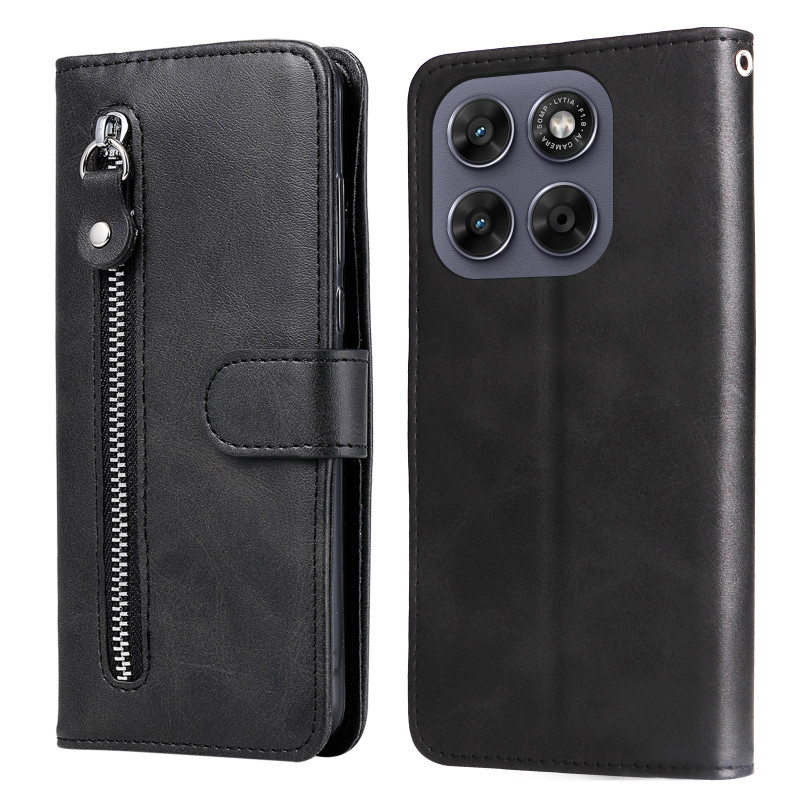 Moto G77 / G67 vetoketjullinen taskukotelo