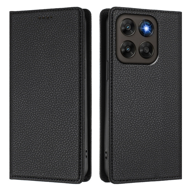 Flip Cover Moto G77 / G67 Tekonahka Litchi (anti-RFID)