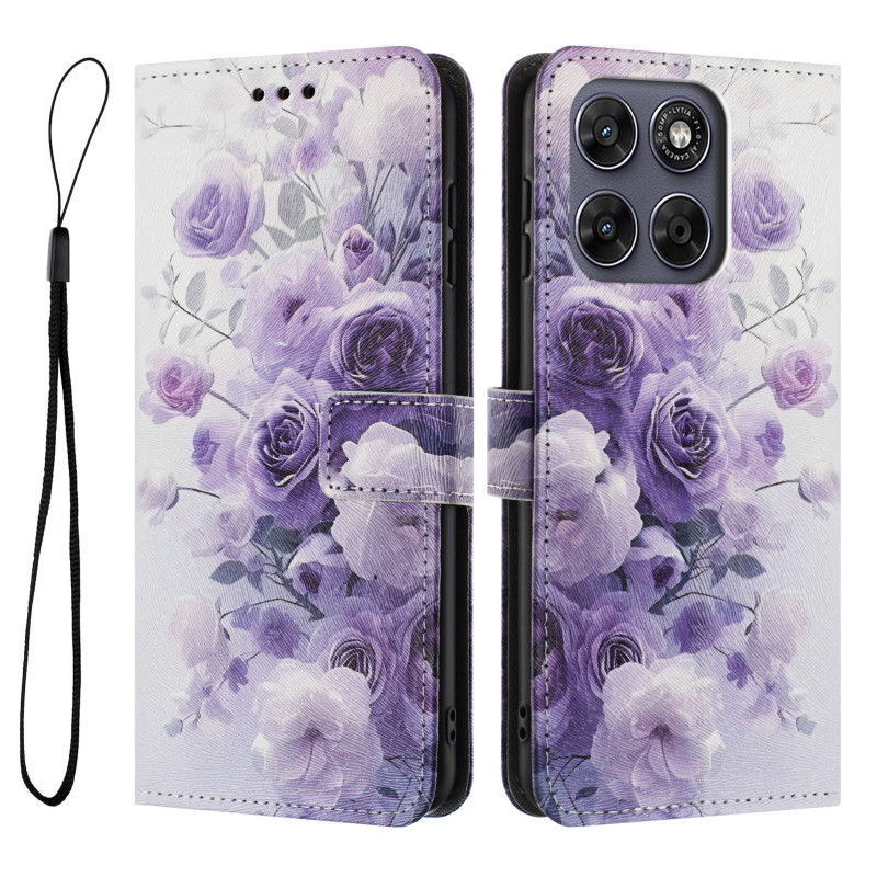 Moto G77 / G67 violetti suojakuori