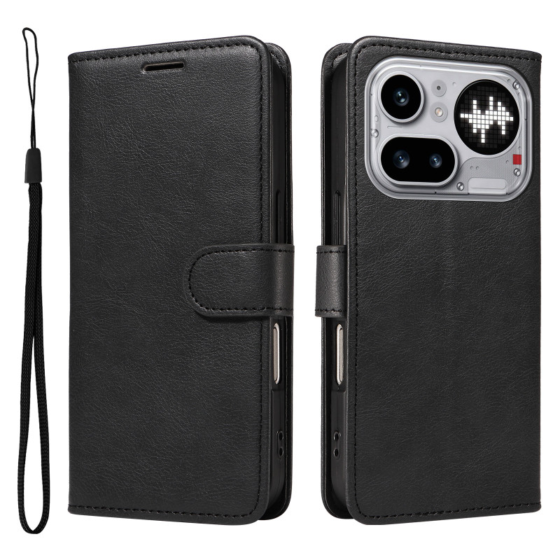 Nothing Phone (4a) Pro Cover -suojakuori, sileä nahkavaikutelma