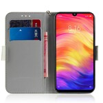 Xiaomi Redmi Note 7 -kuori kukkahihnalla varustettuna