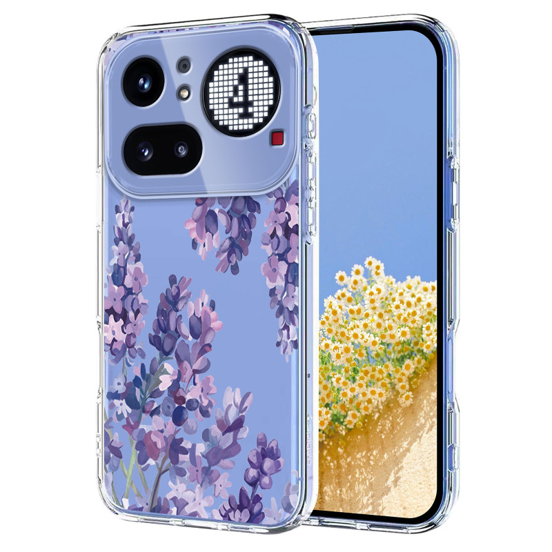 Suojakuori Ei mitään Puhelin (4a) Pro läpinäkyvä Fleurettes