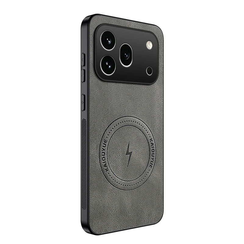 Honor 600 Pro magneettinen nahka-vaikutteinen suojakuori