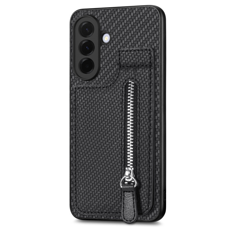 Samsung Galaxy A27 5G lompakko kuori Carbon Tyyli (hiili)
