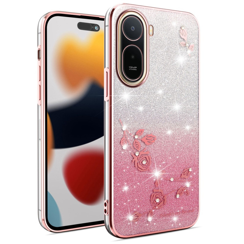 Xiaomi Redmi A7 Pro Kukka ja Strassi Suojakuori KADEM