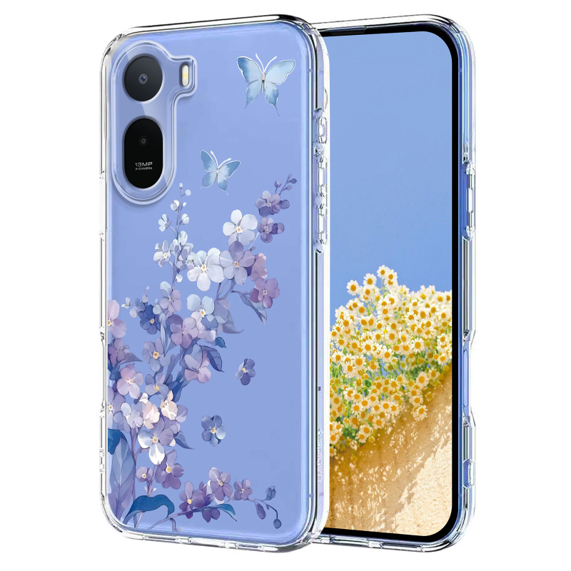 Xiaomi Redmi A7 Pro läpinäkyvä kukkakotelo