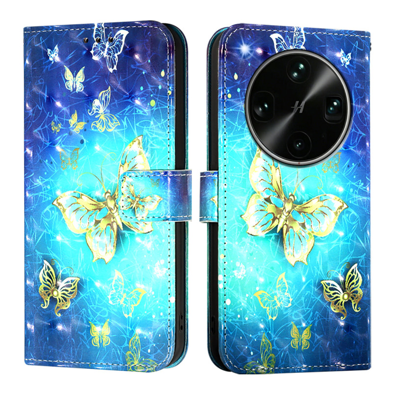 Oppo Find X9 Ultra 5G Gold Perhonen Suojakuori