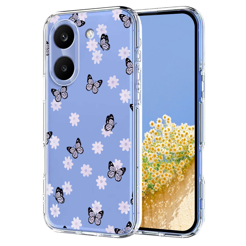 Poco X8 Pro 5G kukkakuvioitu Suojakuori