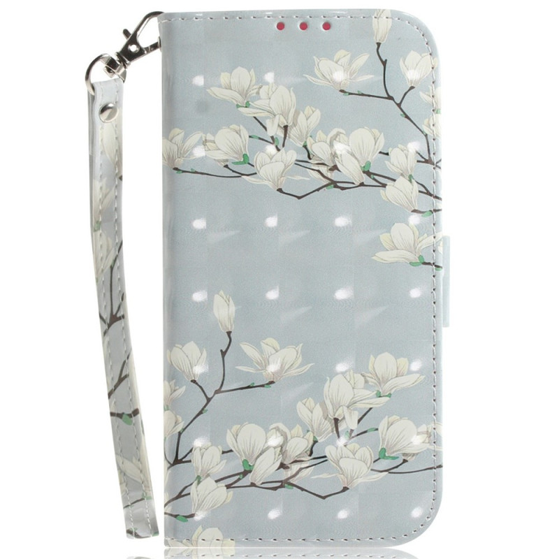 Suojakuori Poco X8 Pro 5G Magnolias hihnalla varustettuna