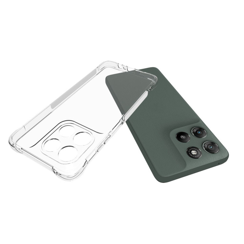 Moto G67 Power läpinäkyvä vahvistettu suojakuori