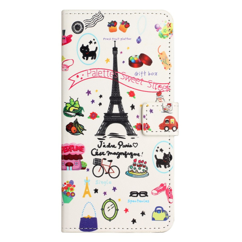 Moto G67 Power / G57 Power Suojakuori I Love Paris