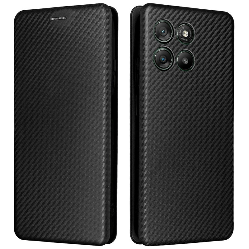 Flip Cover Moto G67 Power Hiilikuitukansi
