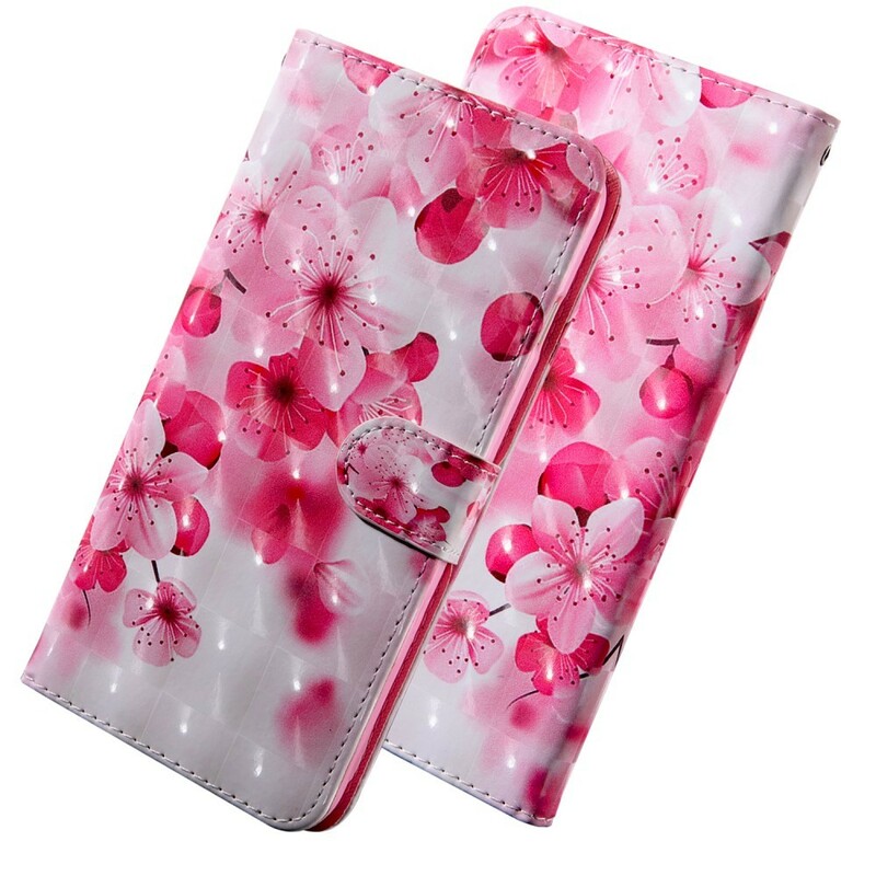 Xiaomi Redmi Note 7 vaaleanpunaiset kukat Case