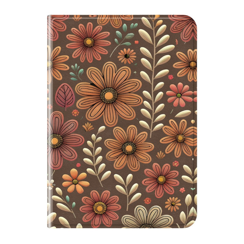 Suojakuori iPad Air 13 (2026) 2025) (2024) / Pro 12.9 Flowers Ruskea