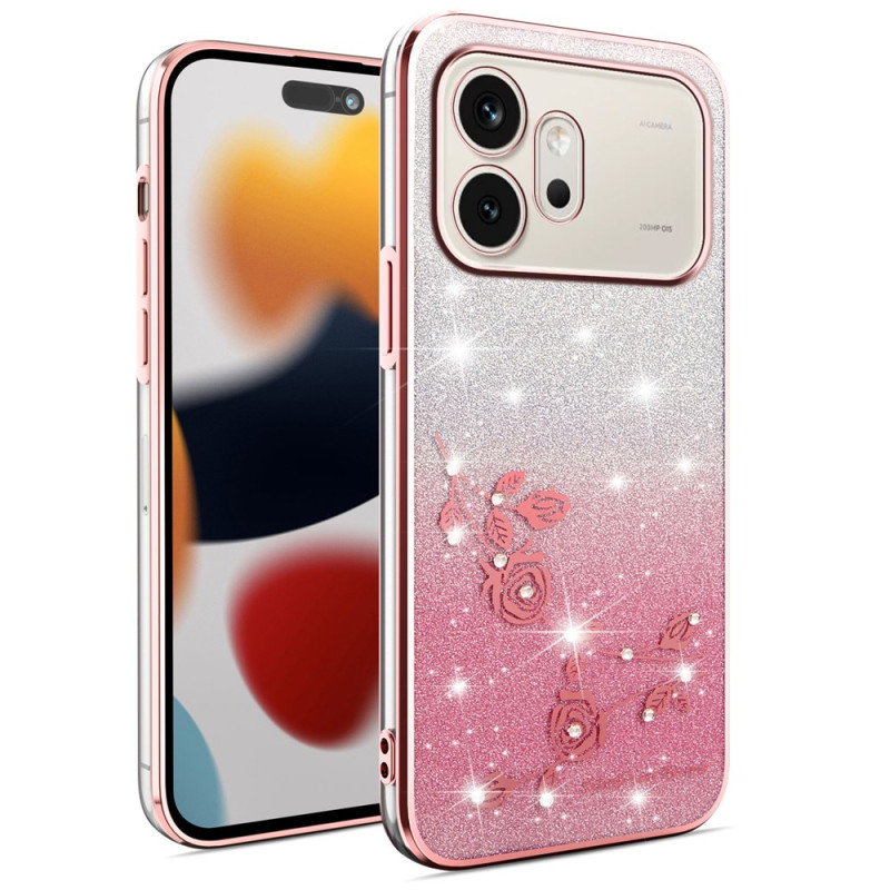 Honor 600 Kukka ja Strassi Suojakuori KADEM