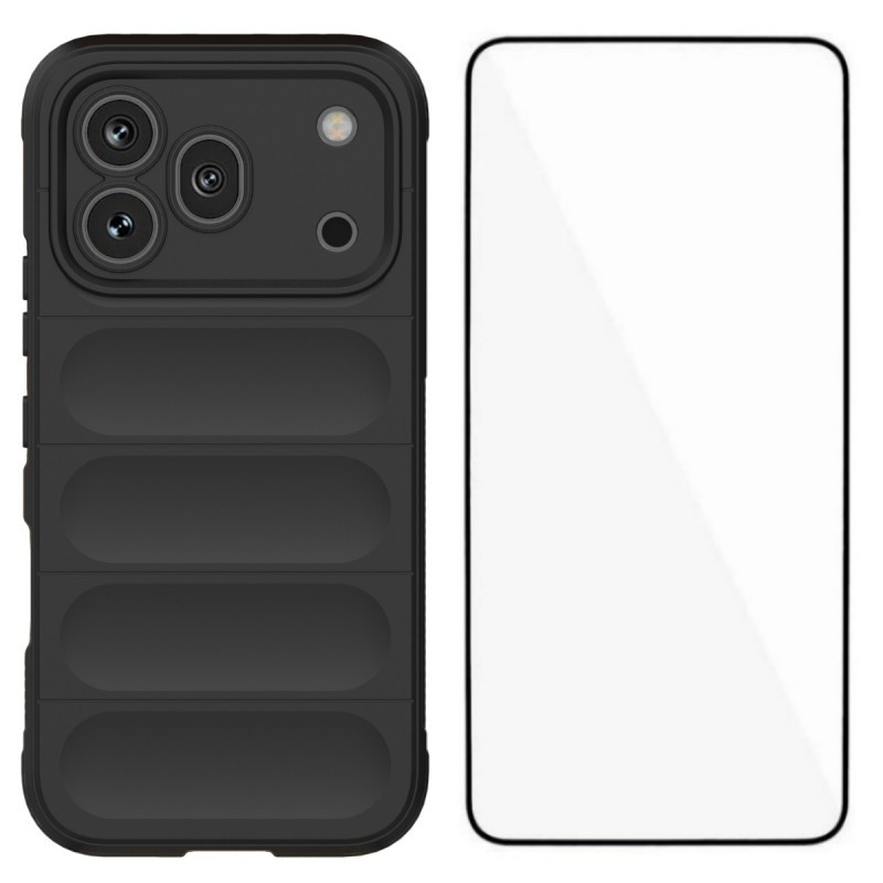 Honor 600 Pro liukumaton suojakuori näytönsuojalla