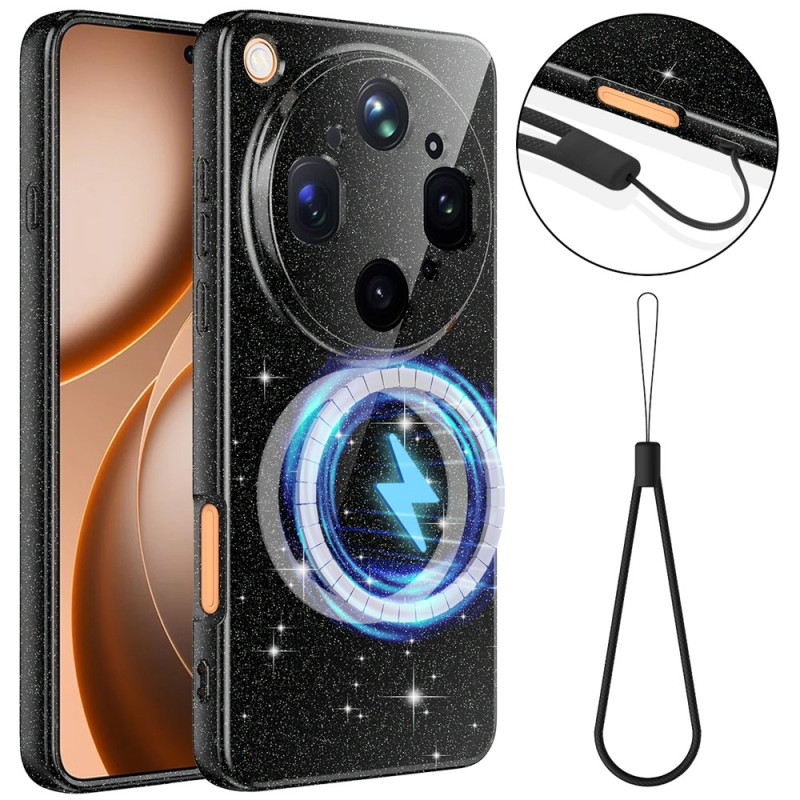 Oppo Find X9 Ultra Magneettinen Paljetti & kantolenkki Suojakuori
