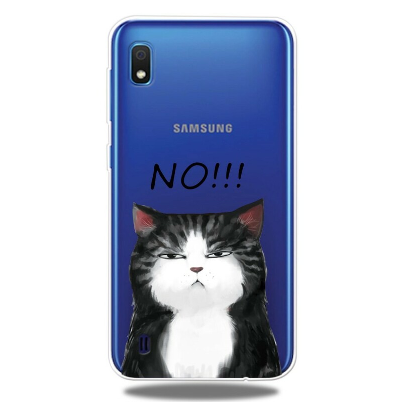 Samsung Galaxy A10 Case Kissa, joka sanoo ei