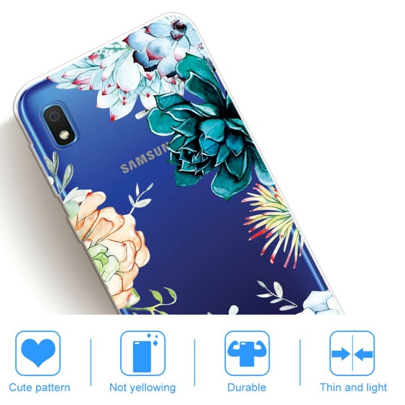 Samsung Galaxy A10 Kirkas akvarelli kukka tapauksessa