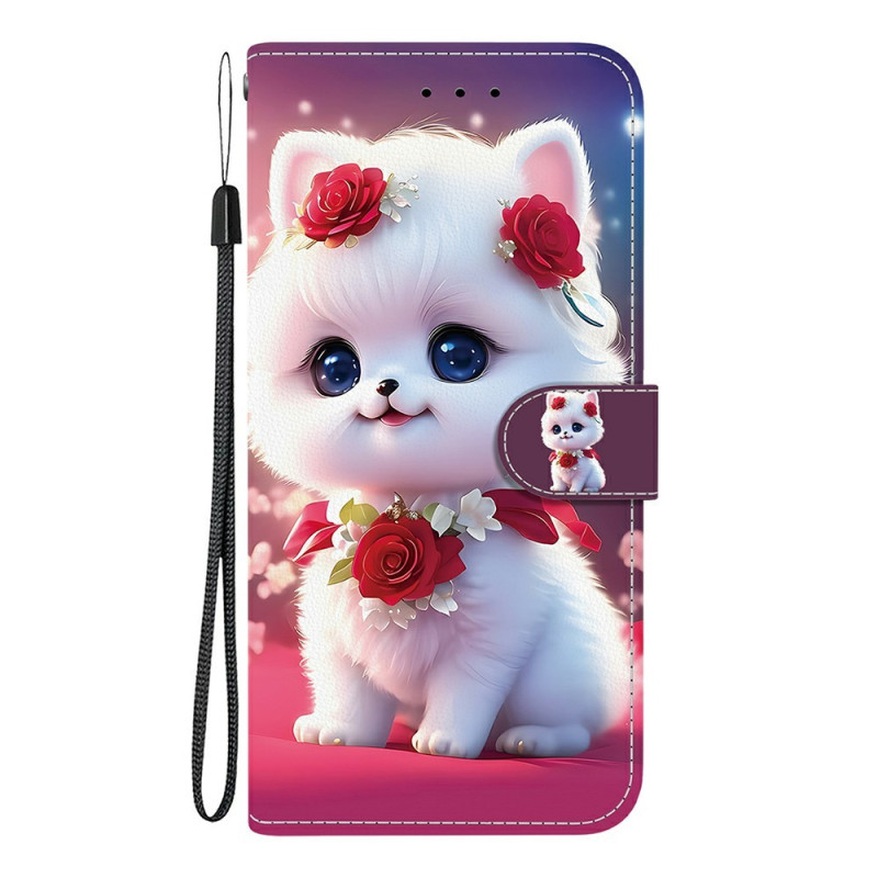 Xiaomi 17 Ultra Valkoinen ja vaaleanpunainen kissa suojakuori
