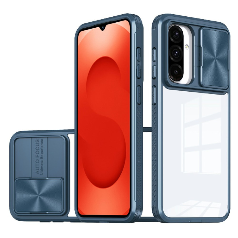 Samsung Galaxy A26 5G Kirkas suojakuori, jossa on liukuva kameran kansi