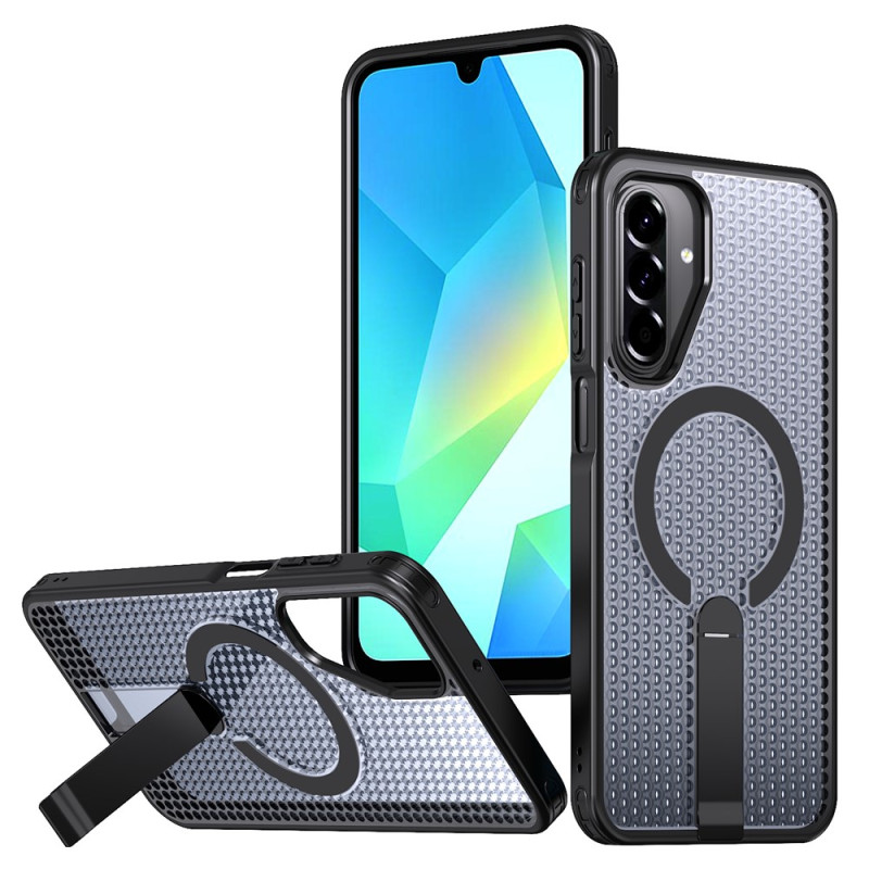 Samsung Galaxy A 17 4G / 5G kokoontaitettava jalusta, jossa on rasteritekstuuri