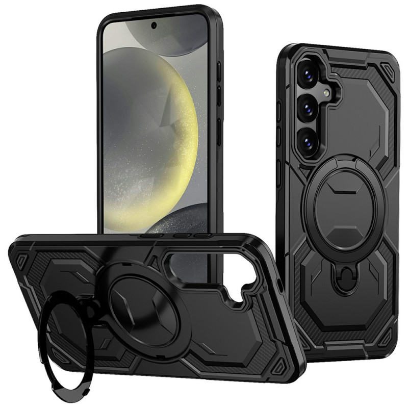 Samsung Galaxy A17 4G / 5G magneettinen hybridi suojakuori tukirenkaalla