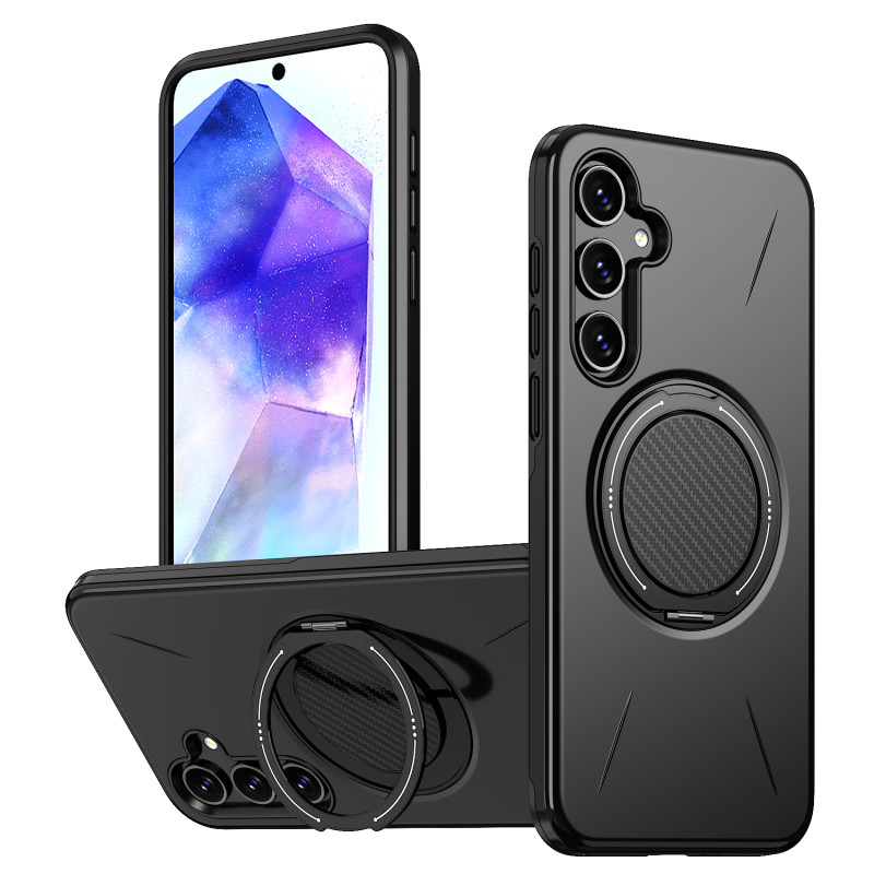 Samsung Galaxy A26 5G magneettinen iskunkestävä suojakuori, jossa on 360° pyörivä tuki