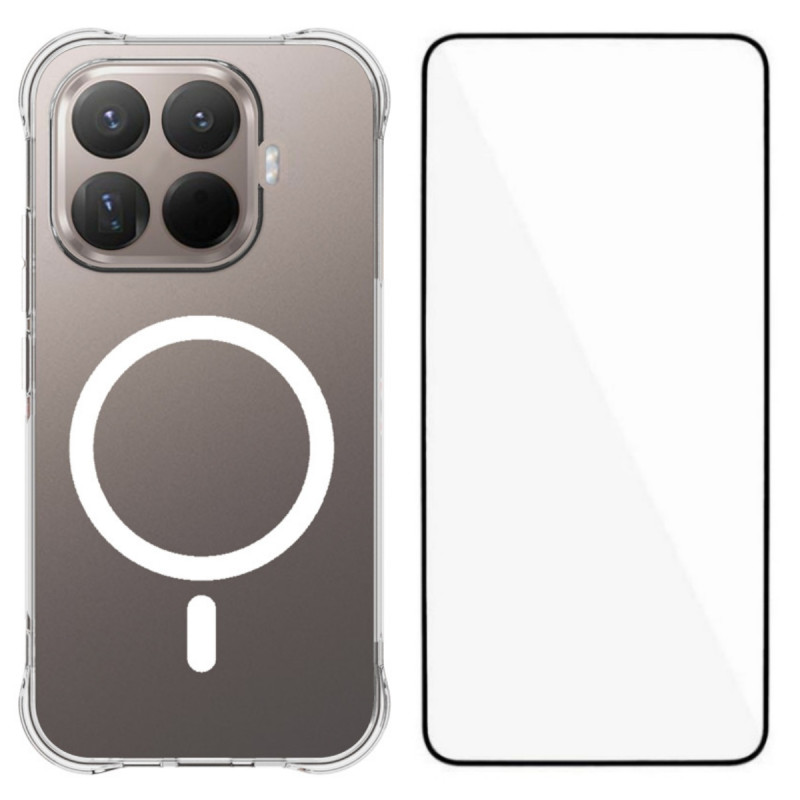 Xiaomi 17T Pro Magneettinen Läpinäkyvä Suojakuori näytönsuojuksella