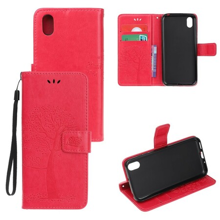 Kotelo Huawei Y5 2019 Puu ja pöllöt hihnalla