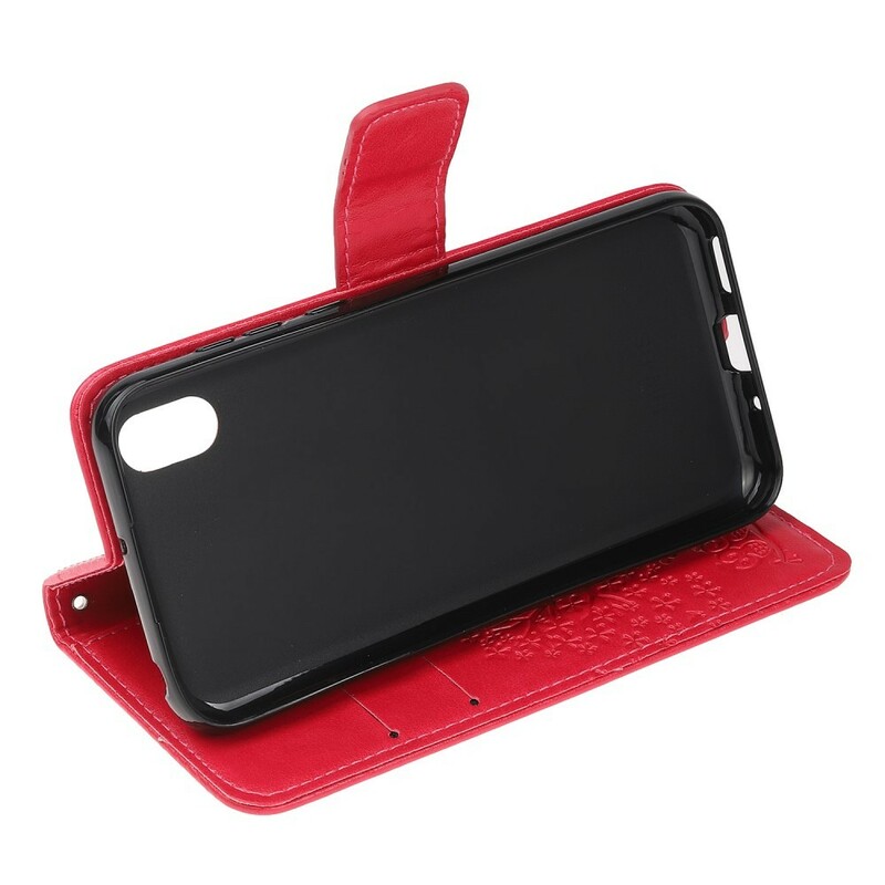 Kotelo Huawei Y5 2019 Puu ja pöllöt hihnalla