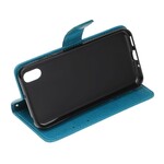 Kansi Huawei Y5 2019 Perhoset ja kukat hihnalla