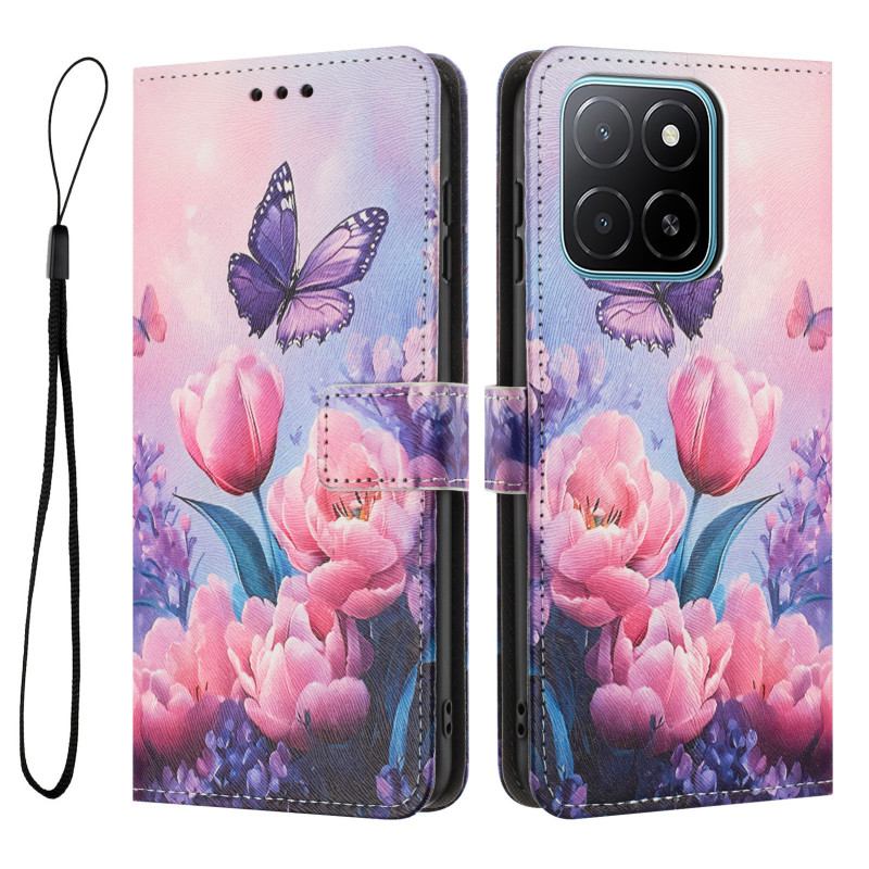 Honor 600 Smart Tulips -suojakotelo