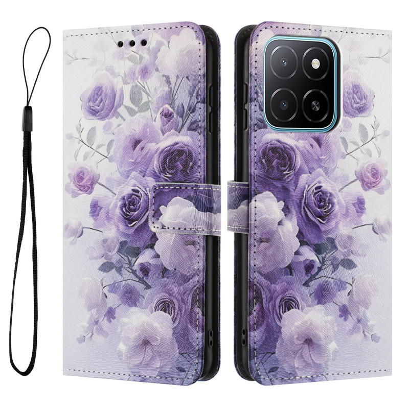 Honor 600 -suojakotelo, Smart Ruusut Violettes