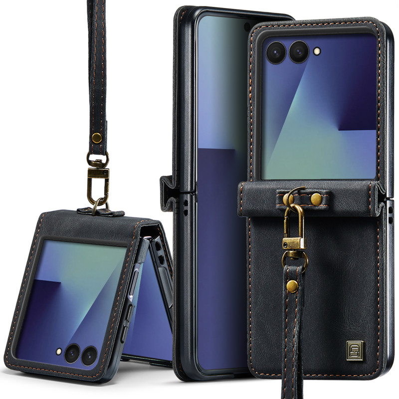 Samsung Galaxy Z Flip 8 AUTSPACE -suojakuori, lompakkotyyppinen, RFID-suojauksella