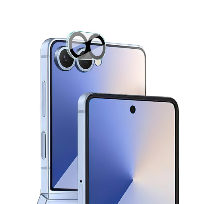 Samsung Galaxy Z Flip 8:n karkaistusta lasista valmistettu suojalasi (musta reunus)