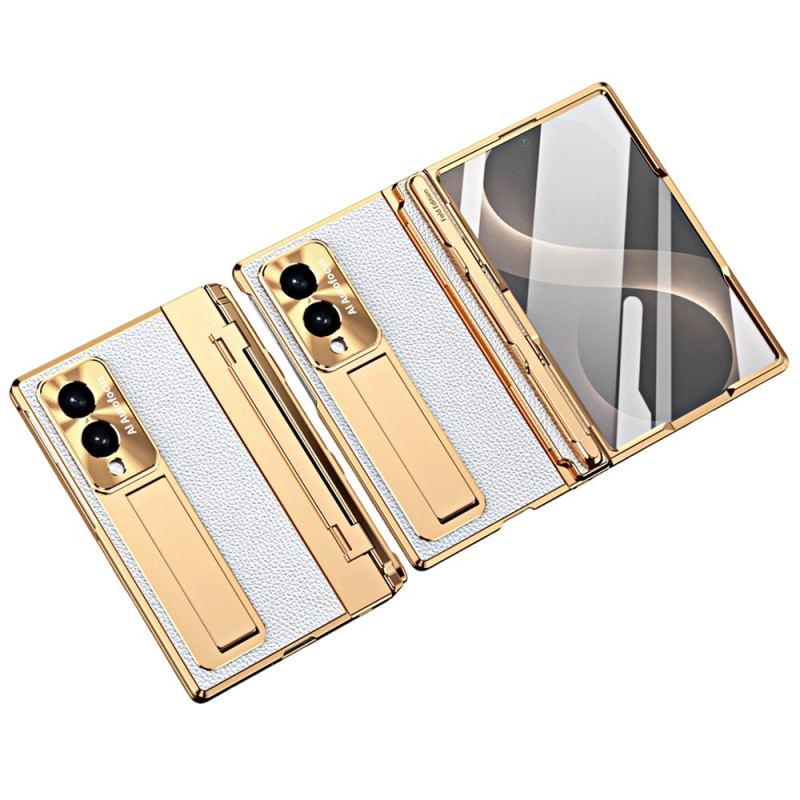 Samsung Galaxy Z Fold 8 -suojakotelo, nahkamainen ulkonäkö, täydellinen suoja ja kynä