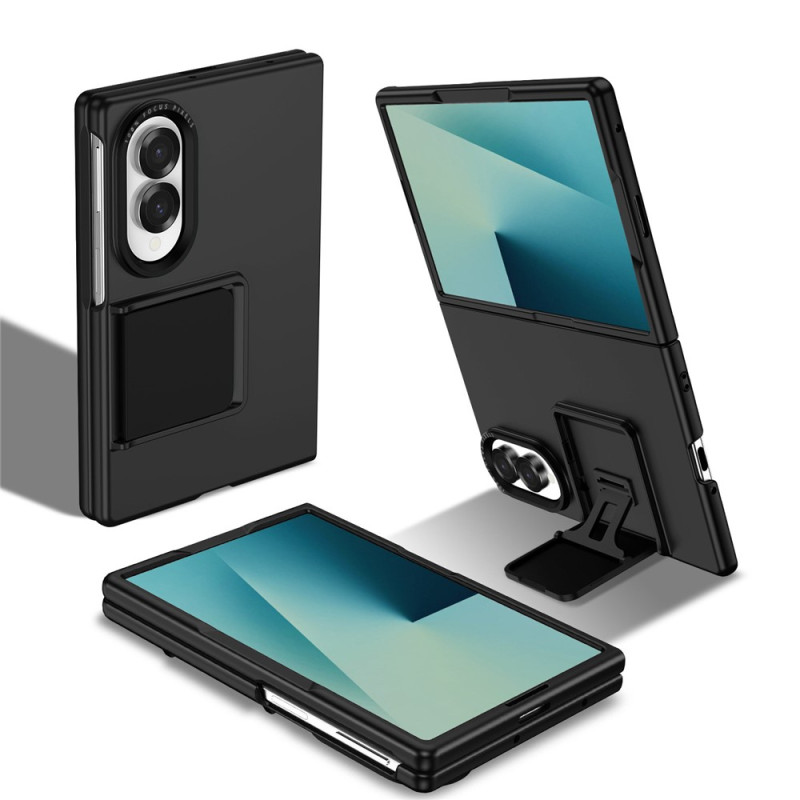Samsung Galaxy Z Fold 8:n kova suojakotelo, jossa on integroitu teline