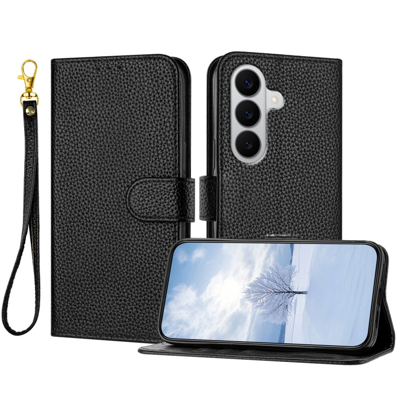 Housse Samsung Galaxy A27 5G Texture Litchi à Lanière