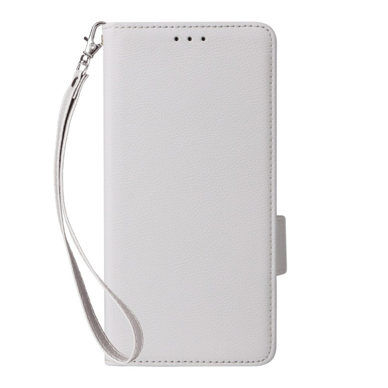 Honor 600 Smart -suojakuori, keinonahkaa, hihnalla
