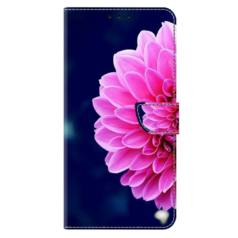 Google Pixel 11 Pro / 11 -suojakotelo, kukkakuvio sinisellä taustalla