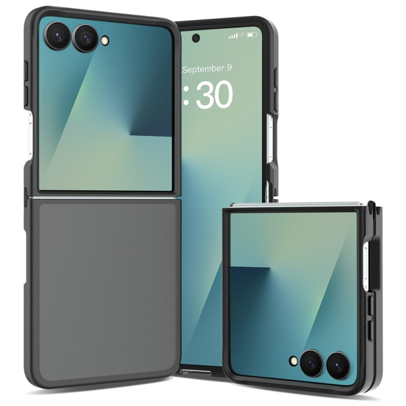 Samsung Galaxy Z Flip 8 -suojakotelo, nahkamainen ulkonäkö