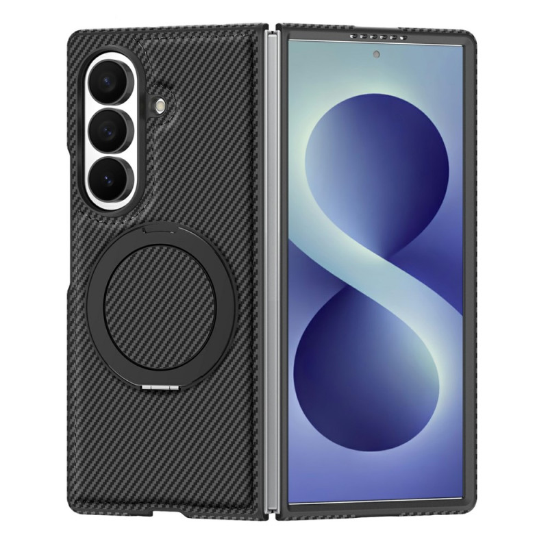 Samsung Galaxy Z Fold 8 -suojakotelo, hiilikuitua, ja teline