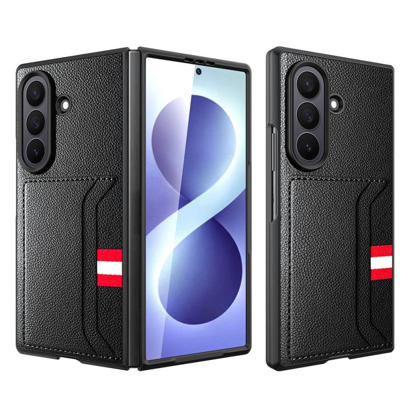 Samsung Galaxy Z Fold 8 Ultra -suojakotelo, korttitasku, Litchi-malli