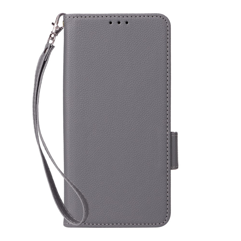 Oppo Reno 16 5G / 16 Pro 5G -suojakotelo, litchi-tyylinen keinonahka, hihnalla