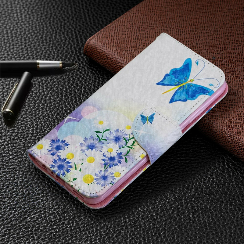 Huawei P Smart Plus Asia 2019 Maalattu perhoset ja kukat