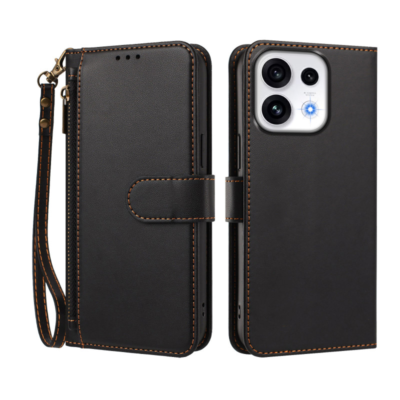 Oppo Reno 16 5G / 16 Pro 5G -suojakotelo, lompakkomalli, 4 korttipaikkaa